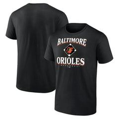 Black Baltimore Orioles Retro Diamond T-Shirt