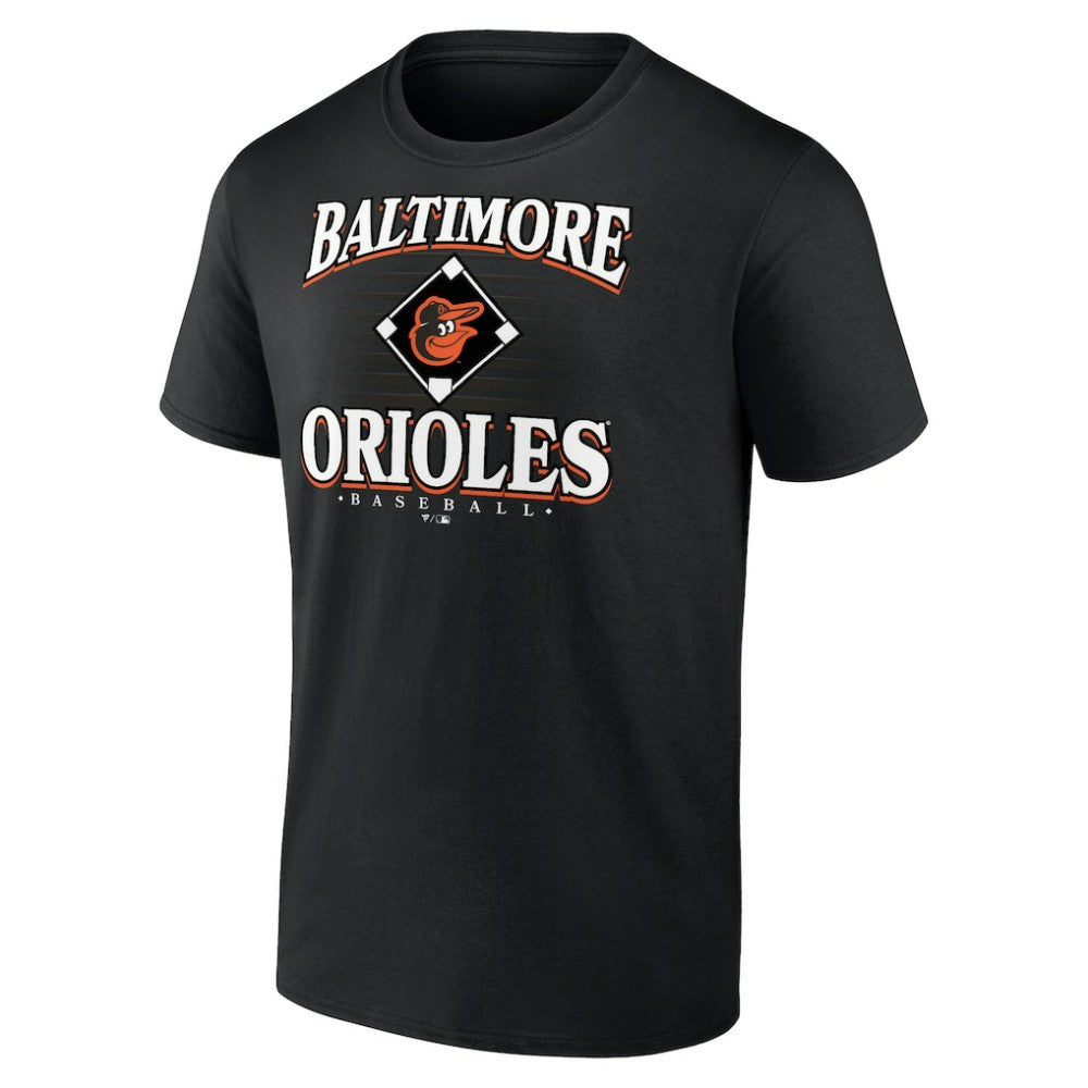 Black Baltimore Orioles Retro Diamond T-Shirt