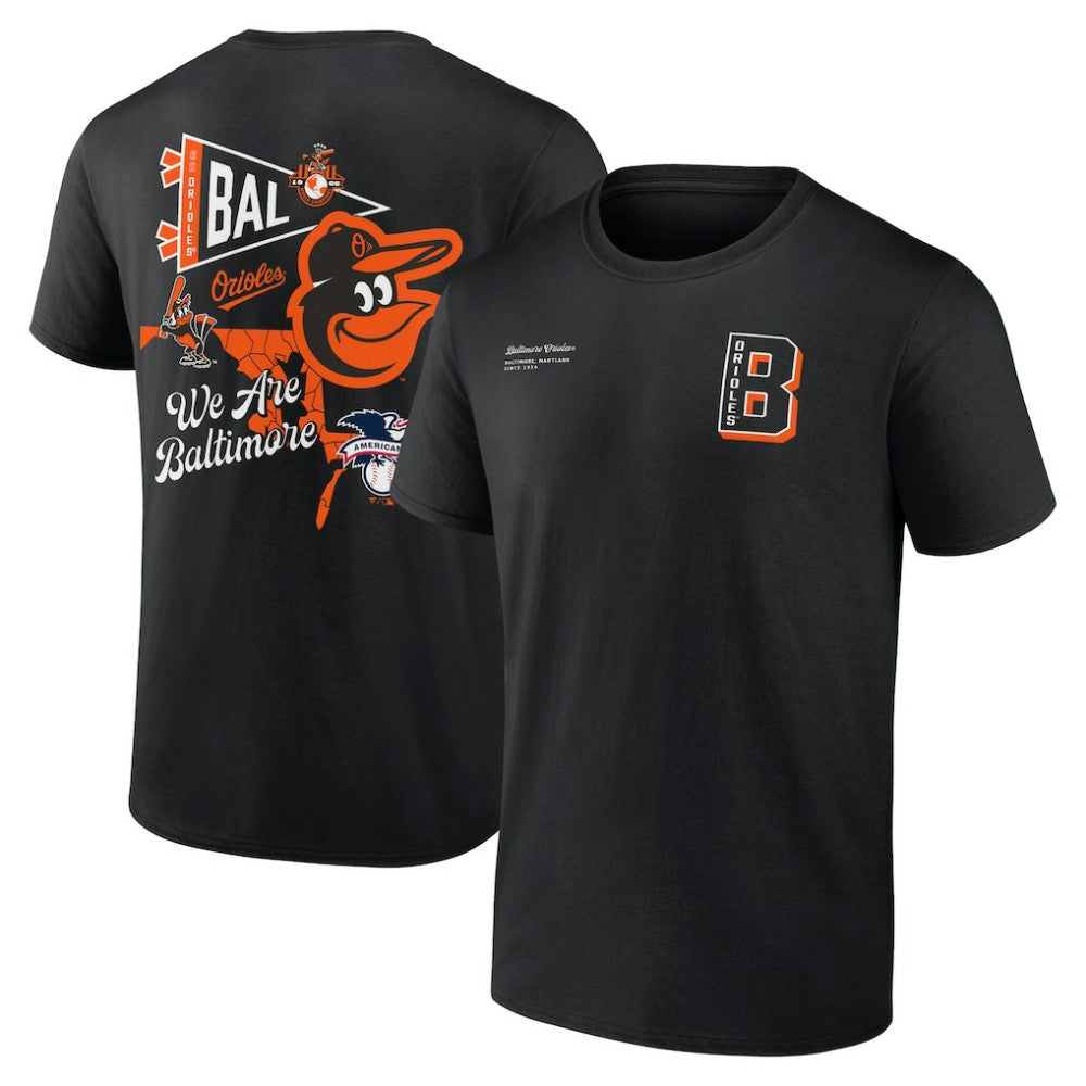 Black Baltimore Orioles Split Zone T-Shirt