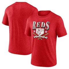 Red Cincinnati Reds Home Tri-Blend T-Shirt