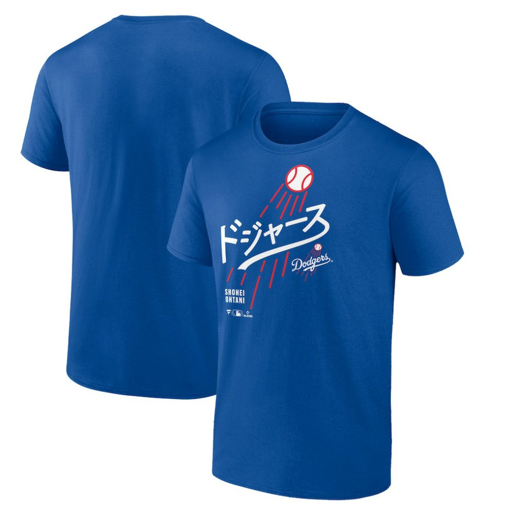 Royal Shohei Ohtani Los Angeles Dodgers Japanese Letters T-Shirt