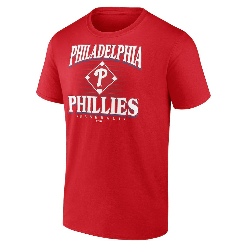 Red Philadelphia Phillies Retro Diamond T-Shirt