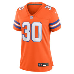 Terrell Davis  Women's Mile High Collection 1977 Throwback Retired Player Game Jersey - Denver Broncos Jerseys