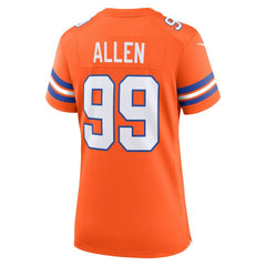 Zach Allen  Women's Mile High Collection 1977 Throwback Player Game Jersey - Denver Broncos Jerseys