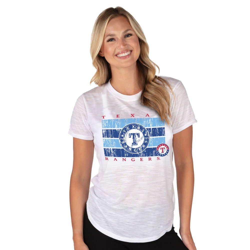White Texas Rangers Concepts Sport Women's Infuse Knit Top