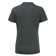 Heather Black Houston Astros Cutter & Buck Women's Forge Stretch Blade DryTec V-Neck Polo