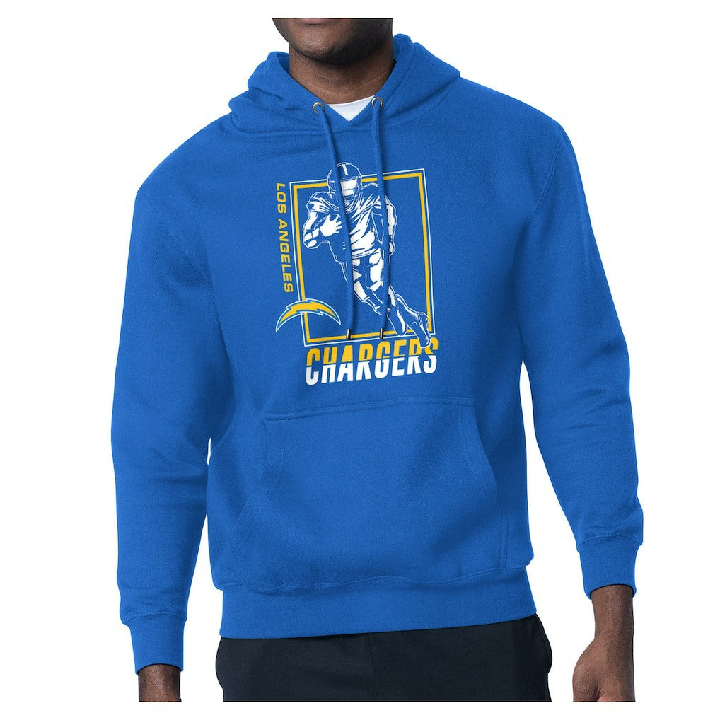Starter Player Grid Pullover Hoodie - Los Angeles Chargers Hoodies