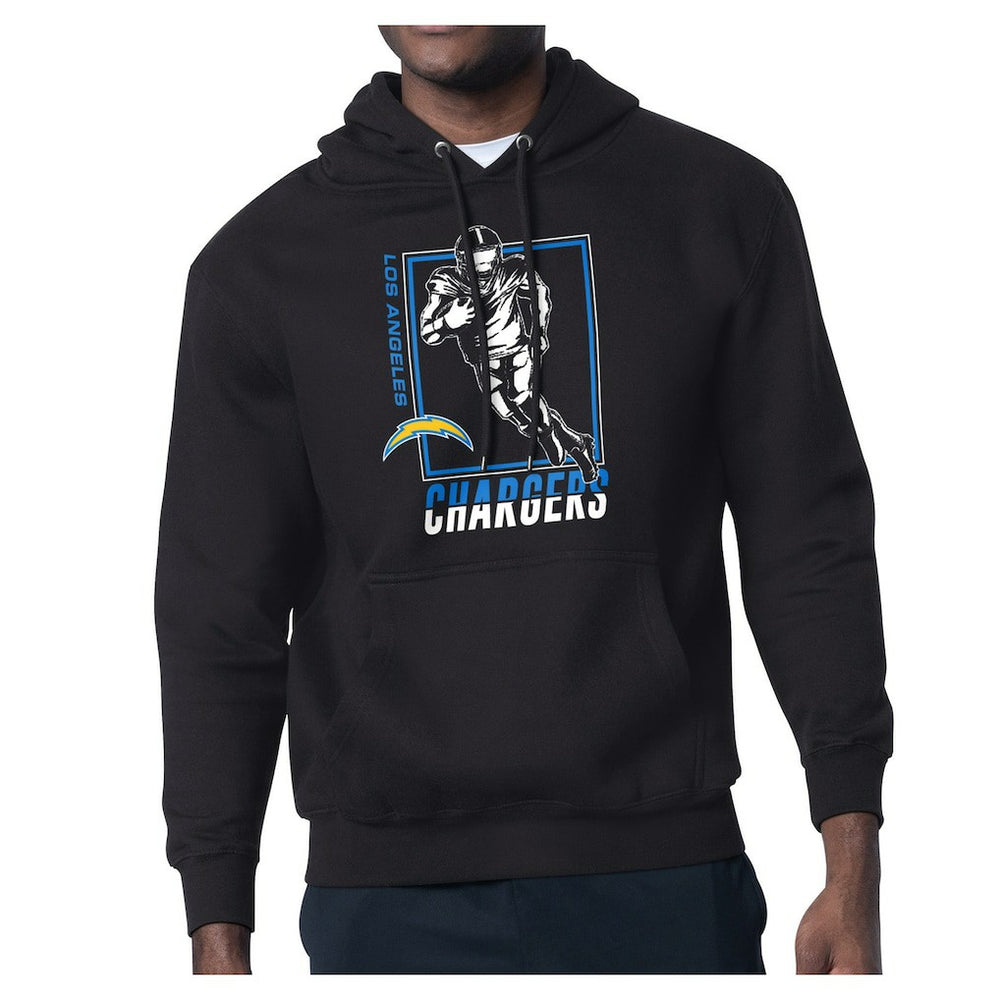 Starter Player Grid Pullover Hoodie - Los Angeles Chargers Hoodies