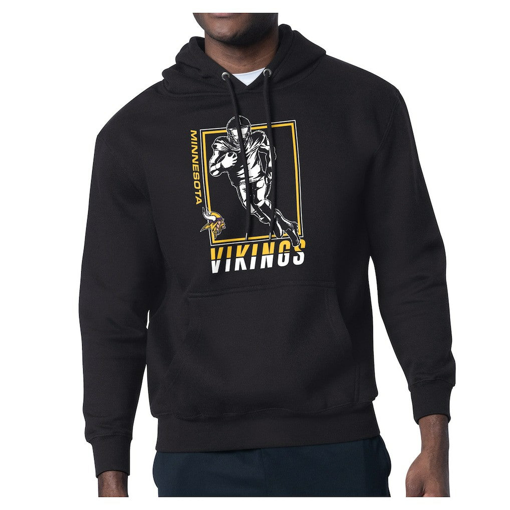 Starter Player Grid Pullover Hoodie - Minnesota Vikings Hoodies