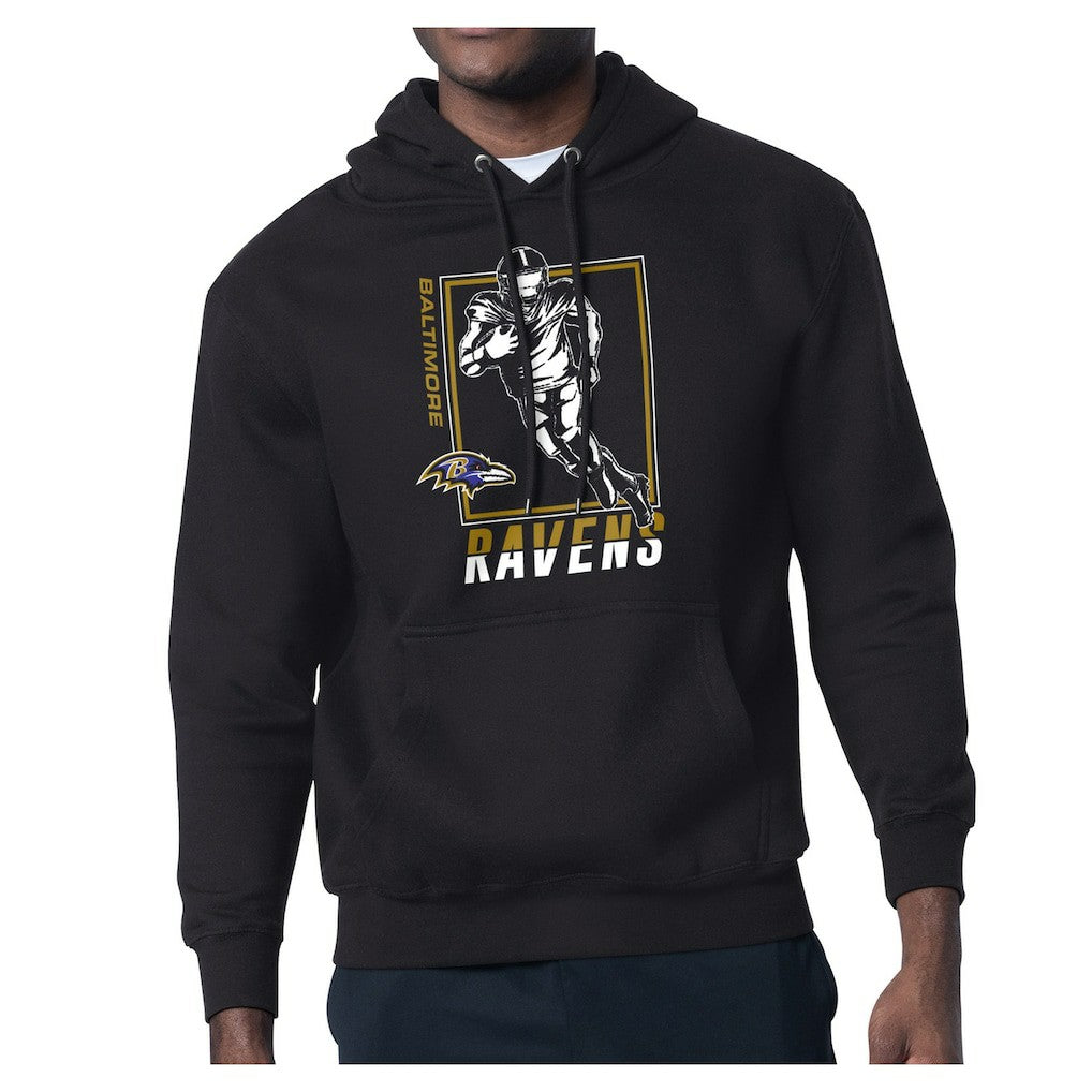 Starter Player Grid Pullover Hoodie - Baltimore Ravens Hoodies