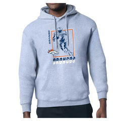 Starter Player Grid Pullover Hoodie - Denver Broncos Hoodies