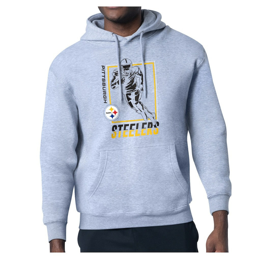 Starter Player Grid Pullover Hoodie - Pittsburgh Steelers Hoodies