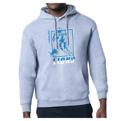 Starter Player Grid Pullover Hoodie - Detroit Lions Hoodies