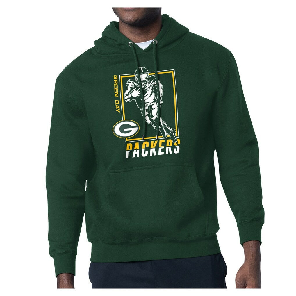 Starter Player Grid Pullover Hoodie - Green Bay Packers Hoodies