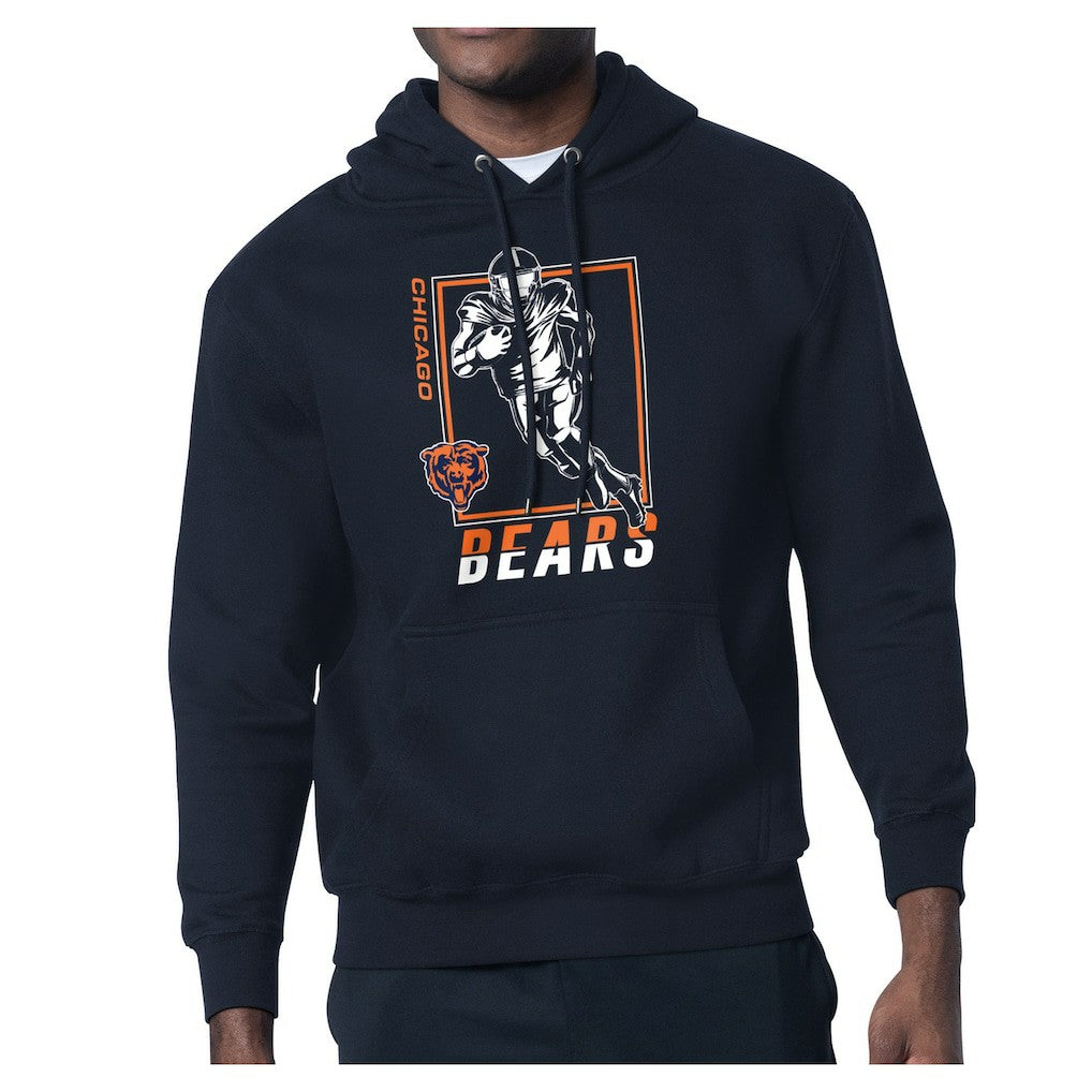 Starter Player Grid Pullover Hoodie - Chicago Bears Hoodies