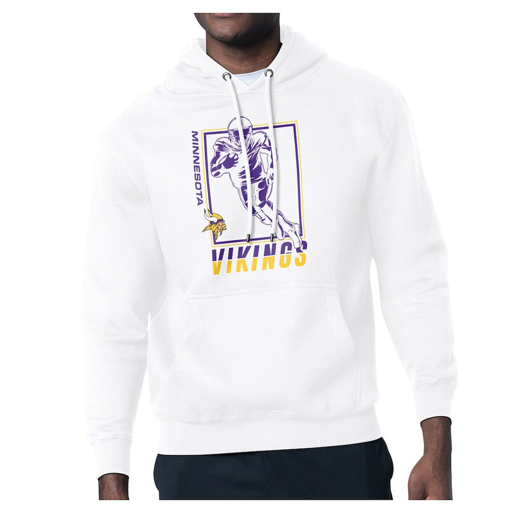 Starter Player Grid Pullover Hoodie - Minnesota Vikings Hoodies