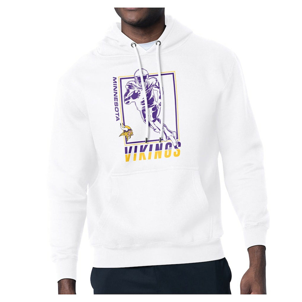 Starter Player Grid Pullover Hoodie - Minnesota Vikings Hoodies