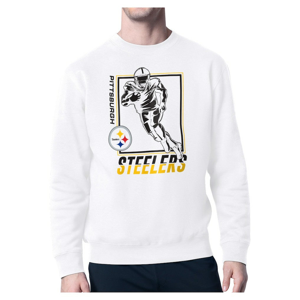 Starter Player Grid Pullover Sweatshirt - Pittsburgh Steelers Pullover