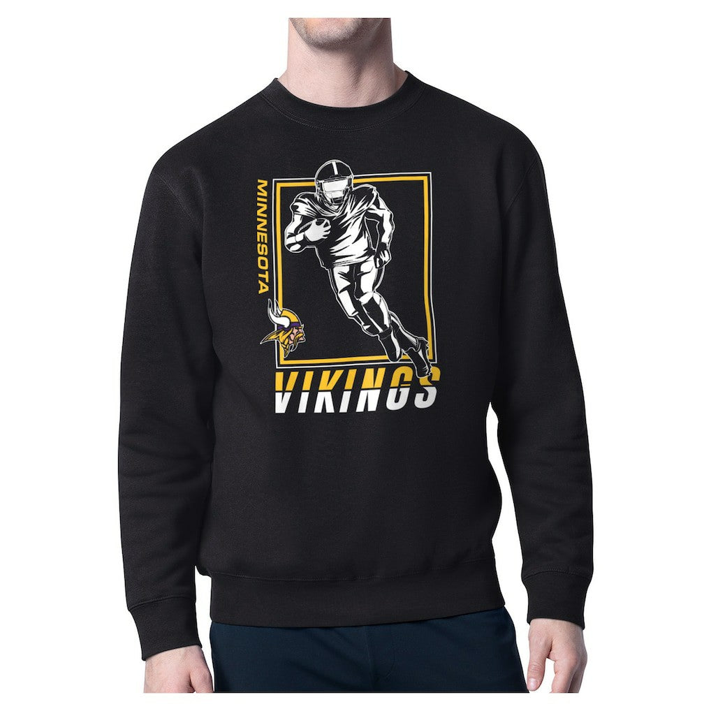 Starter Player Grid Pullover Sweatshirt - Minnesota Vikings Pullover