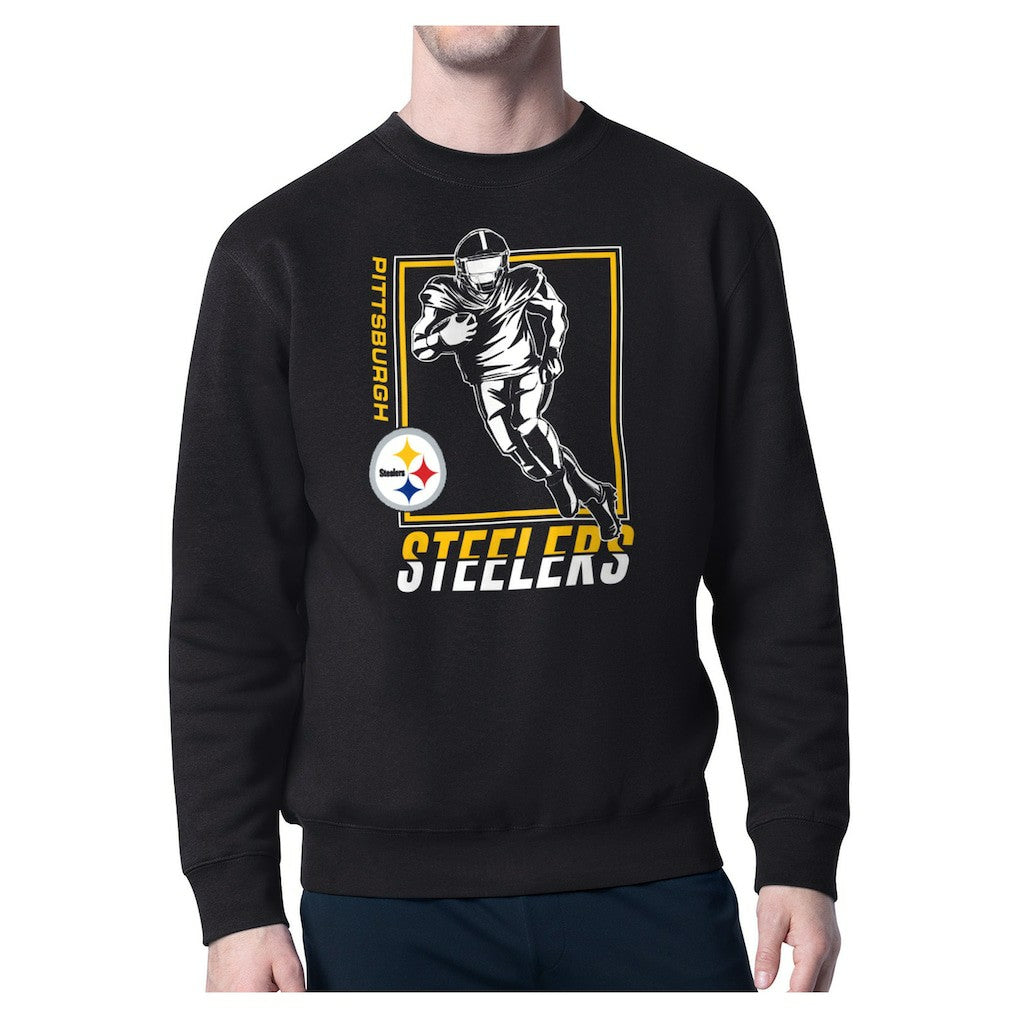 Starter Player Grid Pullover Sweatshirt - Pittsburgh Steelers Pullover