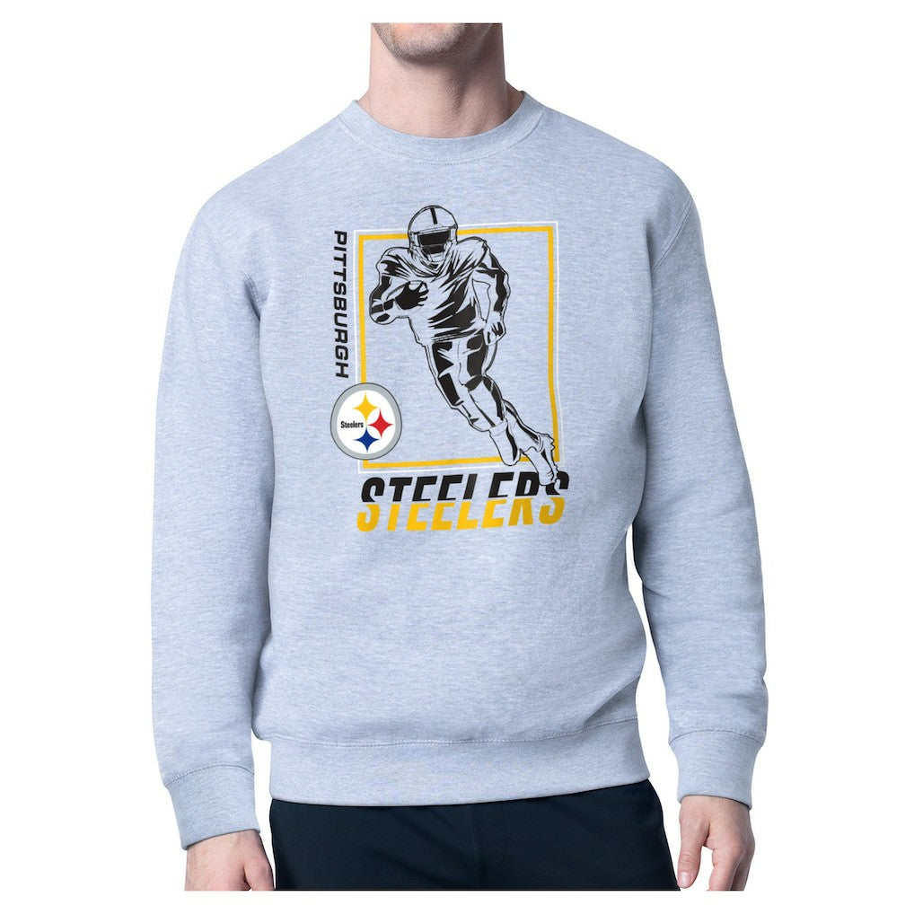 Starter Player Grid Pullover Sweatshirt - Pittsburgh Steelers Pullover