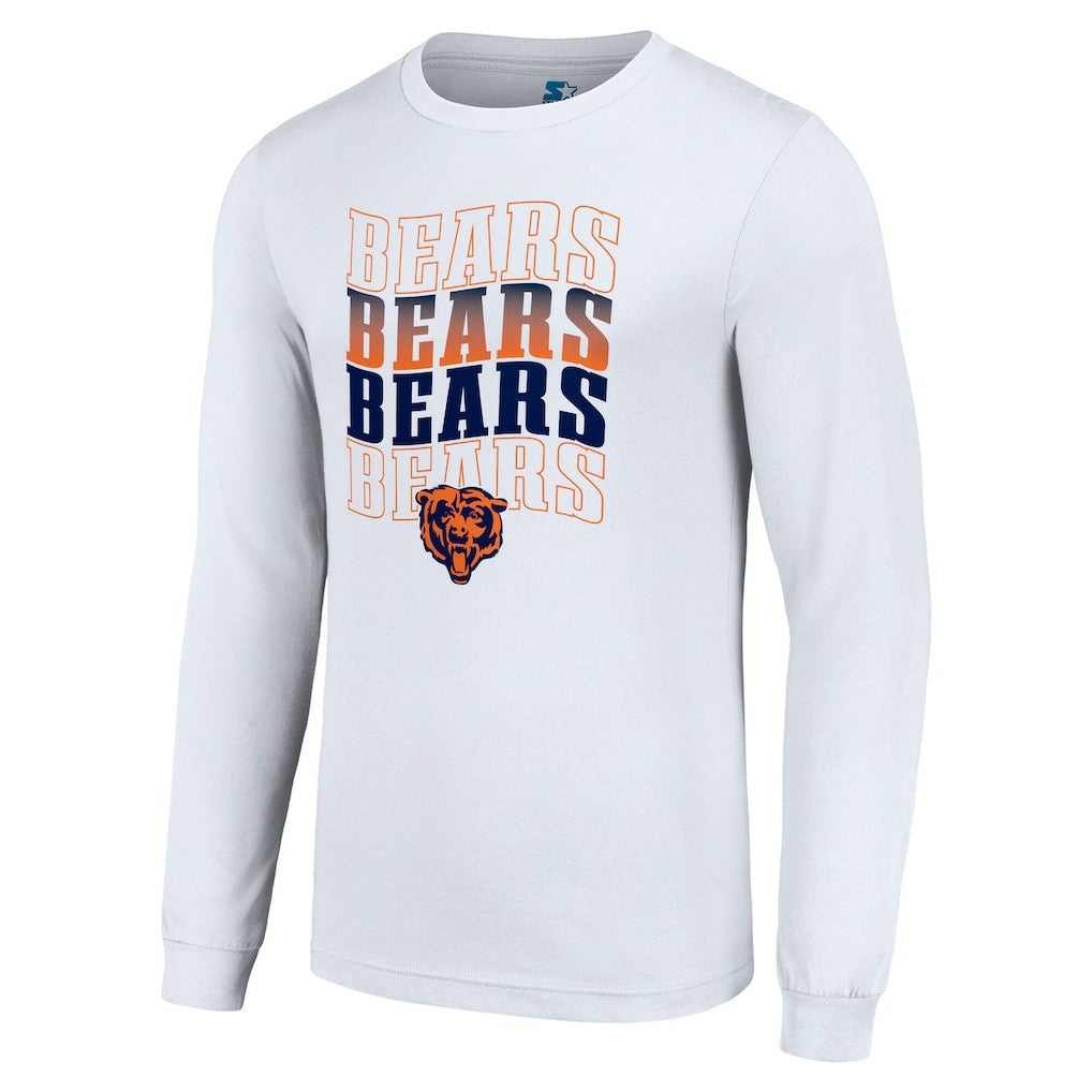 Starter Team Name Graphic Long Sleeve T-Shirt - Chicago Bears T-shirts