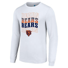Starter Team Name Graphic Long Sleeve T-Shirt - Chicago Bears T-shirts