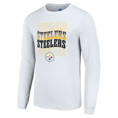 Starter Team Name Graphic Long Sleeve T-Shirt - Pittsburgh Steelers T-shirts