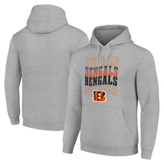 Starter Four Team Name Logo Fleece Pullover Hoodie - Cincinnati Bengals Hoodies