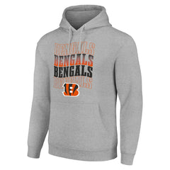 Starter Four Team Name Logo Fleece Pullover Hoodie - Cincinnati Bengals Hoodies
