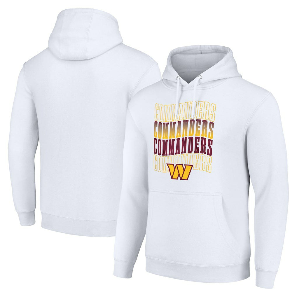 Starter Four Team Name Logo Fleece Pullover Hoodie - Washington Commanders Hoodies