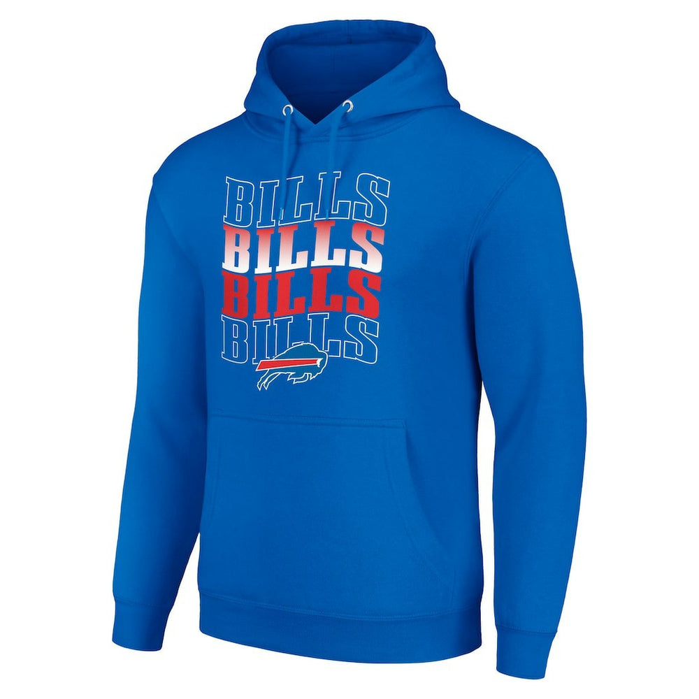 Starter Four Team Name Logo Fleece Pullover Hoodie - Buffalo Bills Hoodies