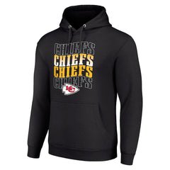 Starter Four Team Name Logo Fleece Pullover Hoodie - Kansas City Chiefs Hoodies
