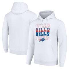 Starter Four Team Name Logo Fleece Pullover Hoodie - Buffalo Bills Hoodies