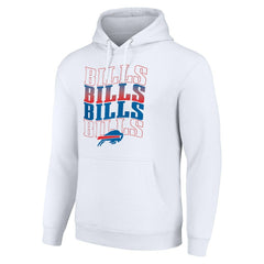 Starter Four Team Name Logo Fleece Pullover Hoodie - Buffalo Bills Hoodies