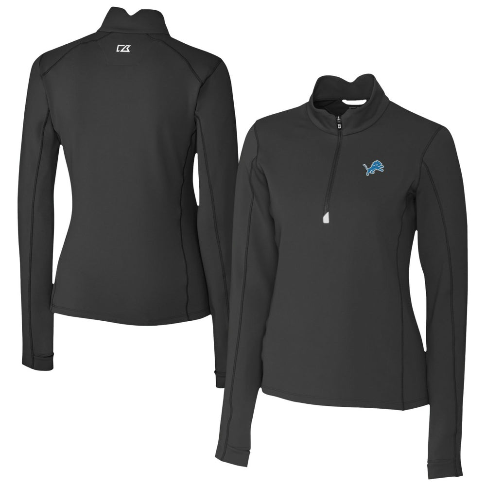 Cutter & Buck Women's Traverse Stretch Quarter-Zip Pullover Top - Detroit Lions Pullover