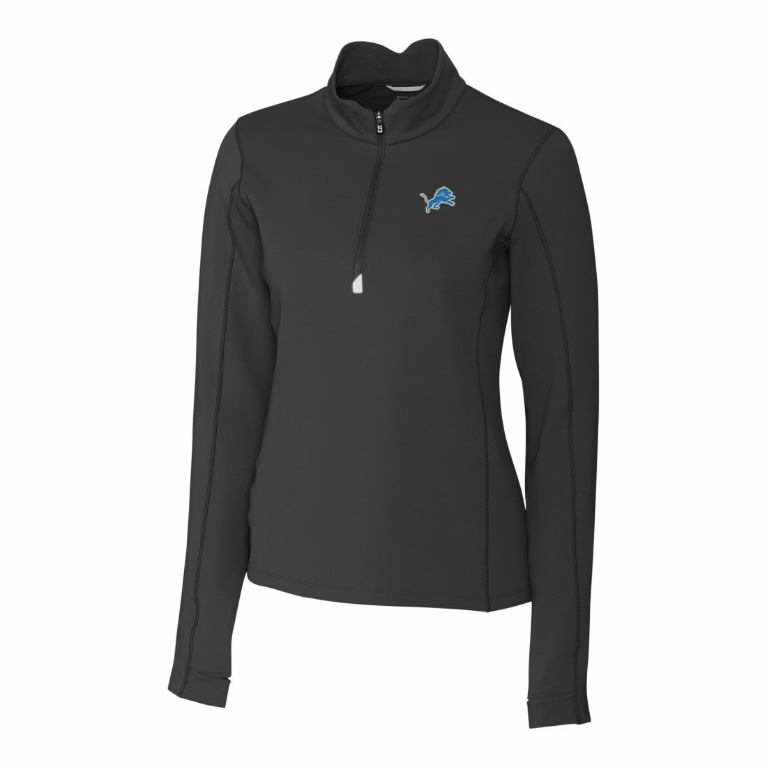 Cutter & Buck Women's Traverse Stretch Quarter-Zip Pullover Top - Detroit Lions Pullover
