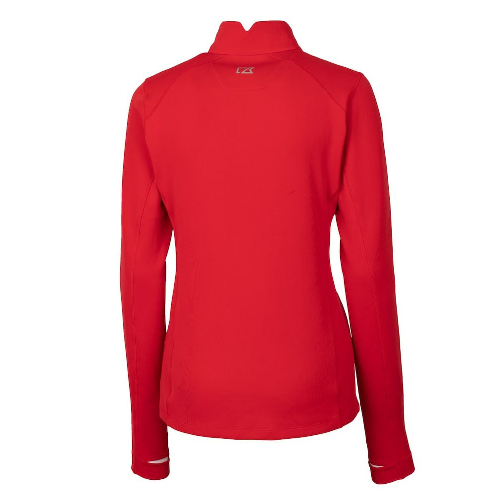 Cutter & Buck Women's Traverse Stretch Quarter-Zip Pullover Top - Buffalo Bills Pullover