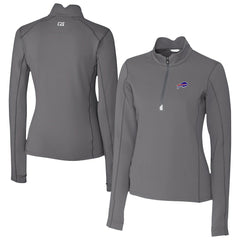 Cutter & Buck Women's Traverse Stretch Quarter-Zip Pullover Top - Buffalo Bills Pullover