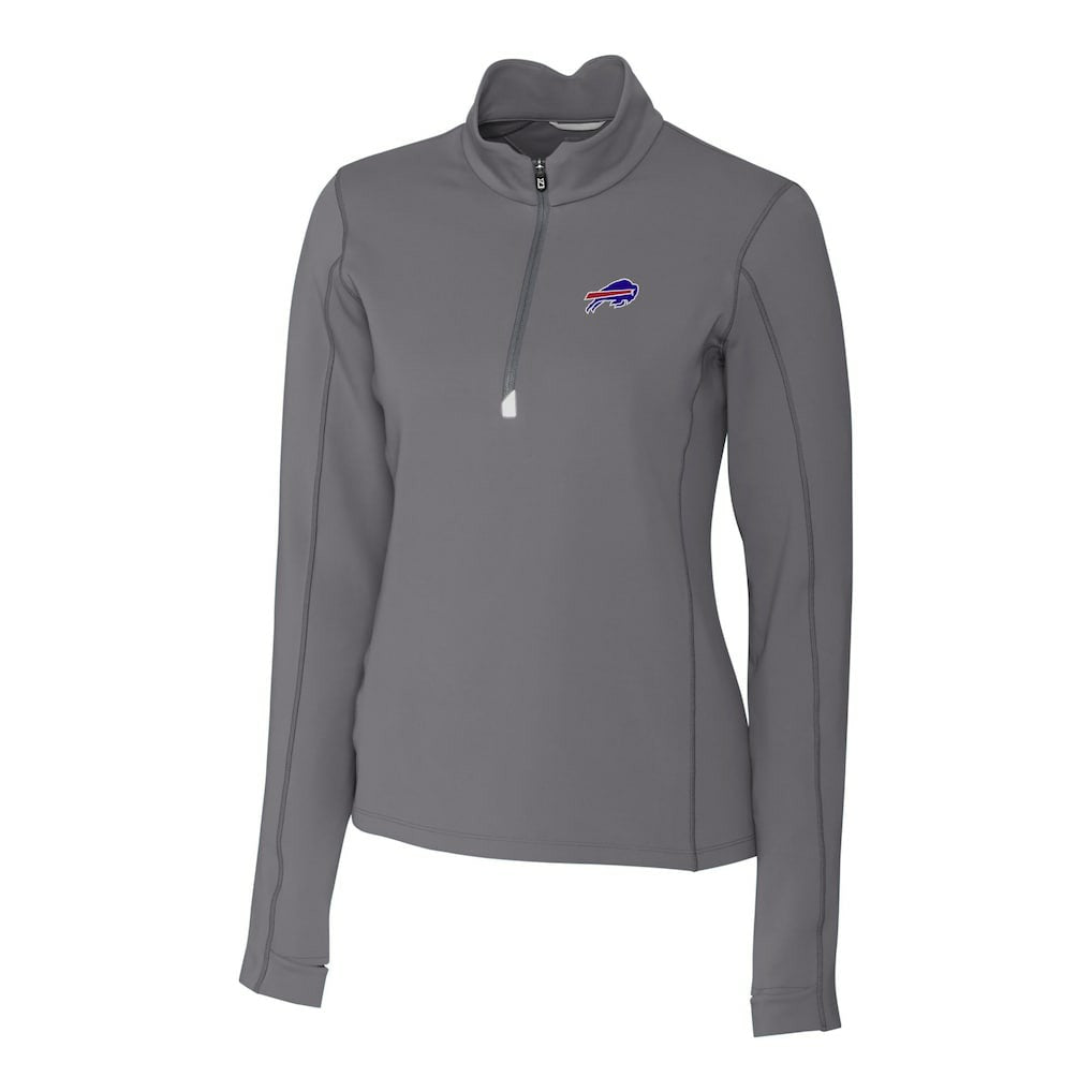 Cutter & Buck Women's Traverse Stretch Quarter-Zip Pullover Top - Buffalo Bills Pullover