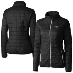Cutter & Buck Women's Rainier PrimaLoft Eco Insulated Full-Zip Puffer Jacket - Baltimore Ravens Jackets