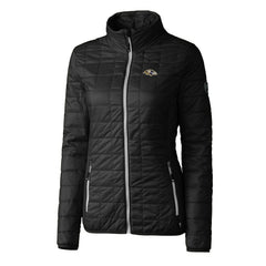 Cutter & Buck Women's Rainier PrimaLoft Eco Insulated Full-Zip Puffer Jacket - Baltimore Ravens Jackets