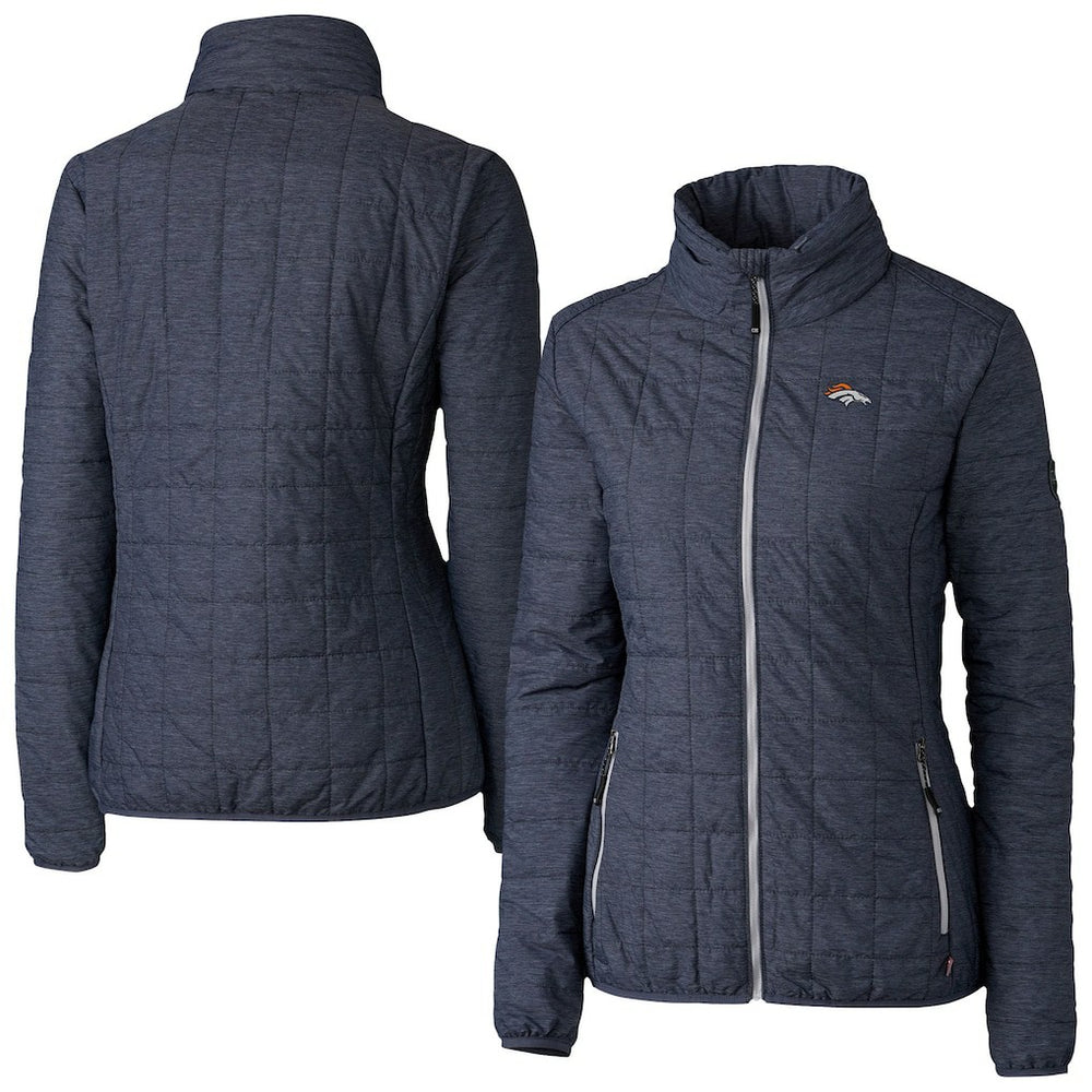 Cutter & Buck Women's Rainier PrimaLoft Eco Insulated Full-Zip Puffer Jacket - Denver Broncos Jackets