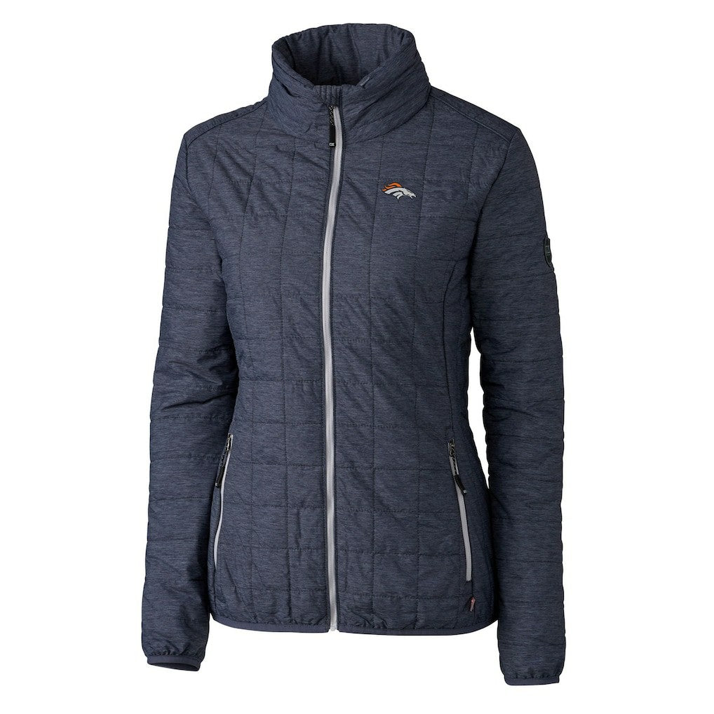 Cutter & Buck Women's Rainier PrimaLoft Eco Insulated Full-Zip Puffer Jacket - Denver Broncos Jackets