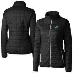 Cutter & Buck Women's Rainier PrimaLoft Eco Insulated Full-Zip Puffer Jacket - Detroit Lions Jackets