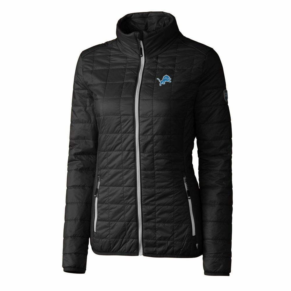 Cutter & Buck Women's Rainier PrimaLoft Eco Insulated Full-Zip Puffer Jacket - Detroit Lions Jackets
