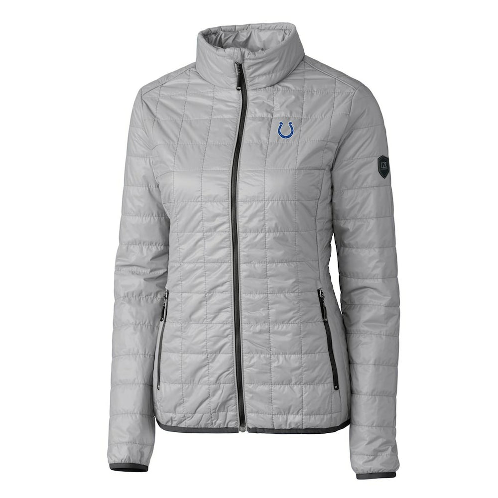 Cutter & Buck Women's Rainier PrimaLoft Eco Insulated Full-Zip Puffer Jacket - Indianapolis Colts Jackets
