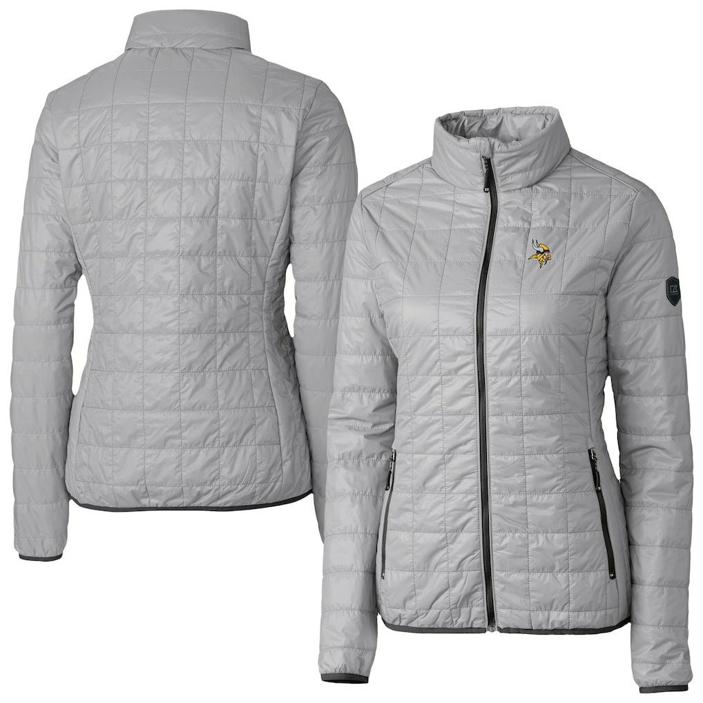 Cutter & Buck Women's Rainier PrimaLoft Eco Insulated Full-Zip Puffer Jacket - Minnesota Vikings Jackets