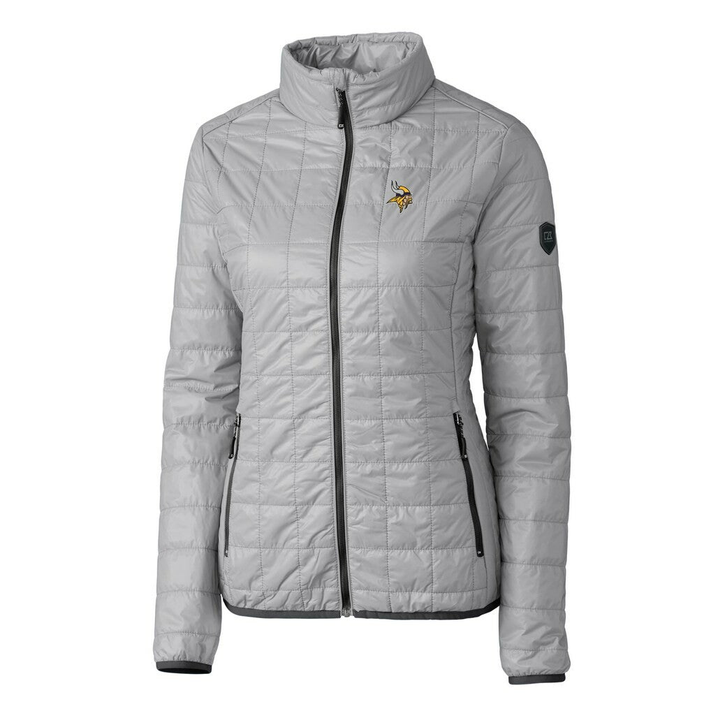 Cutter & Buck Women's Rainier PrimaLoft Eco Insulated Full-Zip Puffer Jacket - Minnesota Vikings Jackets