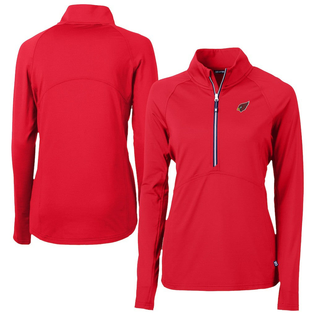 Cutter & Buck Women's Adapt Eco Knit Stretch Recycled Half-Zip Pullover Top - Arizona Cardinals Pullover
